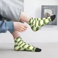 thumbnail image 6 of Uemuo Turtle On Skateboard Printed Crew Socks, Moisture-Wicking Socks, Athletic Socks for Men Breathable Cushion Socks Casual Sport Socks for Running Traveling, 6 of 6