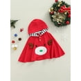 thumbnail image 4 of Gupgi Children's Cloak Neckline Button Christmas Cartoon Elk Hooded Cloak, 4 of 9