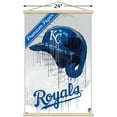 thumbnail image 3 of MLB Kansas City Royals - Drip Helmet 22 Wall Poster with Magnetic Frame, 22.375" x 34", 3 of 5