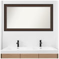 thumbnail image 4 of Amanti Art Custom Wall and Bathroom Mirror (25.75 x 46.75 in.), Cyprus Walnut Frame, 4 of 6