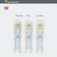 thumbnail image 4 of G9 3W 5W 7W Dimmable LED Light Silicone Crystal Halogen Corn Bulb Lamp 110V 220V, 4 of 7