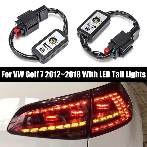 Arnés de Cable de módulo de luz trasera LED de señal de giro dinámico 2 uds para Golf Audi