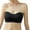 Black, variant on Plus Size Bra Women Convertible Bra Feature V-Neck Bralette Bra Style W-1796 Black L