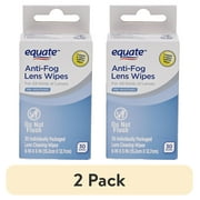 (2 pack) Equate Pre-Moistened Anti-Fog Lens Cleaning Wipes, 30 Count