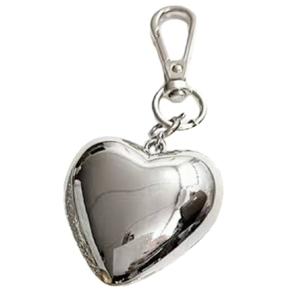 Fogun Exquisite Heart Keychain Big Hearts Women Bag Pendant Alloy Keyrings for Car Key Backpack Decoration
