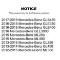 thumbnail image 2 of CMX Front Rear Ceramic Brake Pads Kit for Car Mercedes-Benz ML350 GLE400 GLE350 GL350 GLS450 ML400 GL450 ML250 GLE300d GLE350d KCX-100294, 2 of 9