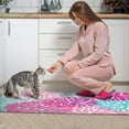 thumbnail image 4 of 2 Piece Dalia Flowers Rug Kitchen Rug Set, Decor Kitchen Rugs, Absorbent Non-Slip Washable Floor Mats, Home Indoor Runner Rugs 17"x47"+17"x30", 4 of 7