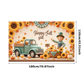 thumbnail image 2 of Colorful Leaves Happy Fall y'all Pumpkins Vintage Truck Sunflowers Autumn Harvest Banner for Thanksgiving Decoration Seasonal Party Indoor Outdoor, 2 of 9