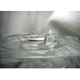 thumbnail image 3 of HeartsAndYou Solitaire Women Engagement Ring for Women 1.5ct Pear Cut Moissanite 18k White Gold Over Silver, 3 of 9