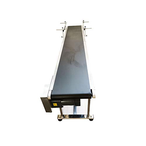 TECHTONGDA 82.6 inch 110V PVC Conveyor with Stainless Steel Double Guardrails for sale online 