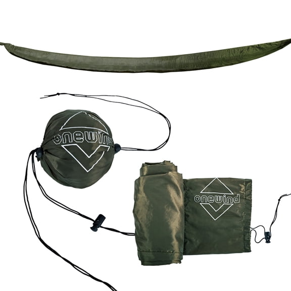 Onewind Hammock Tarp Sleeve, Nylon Rain Fly Snakeskin, OD Green, 1PCS, 12'*5.9"
