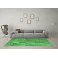 thumbnail image 3 of Ahgly Company Indoor Square Patchwork Emerald Green Transitional Area Rugs, 7' Square, 3 of 4
