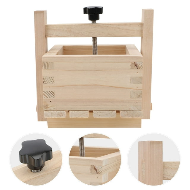 ORDDIART 1Pack Wood Meat Mold for Home Cooks Meat Press for Cooking