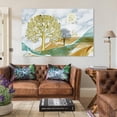 thumbnail image 3 of Golden Tree Moon Deer Serene Scene Poster Decorative Painting Canvas Wall Art Living Room Posters Bedroom Painting,Unframe-style,24x36inch(60x90cm), 3 of 8