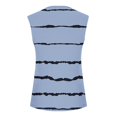 thumbnail image 4 of Timegard Débardeurs pour Femmes Col en V Cranté Boutonné Rayé Sans Manches T-Shirts Tunique Décontractée, 4 of 5