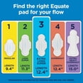thumbnail image 4 of Equate Maxi Pads with Flexi-Wings, Extra Long Super Absorbency, Size 3, 26 Count, 4 of 12
