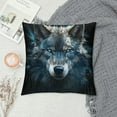 thumbnail image 2 of JEUXUS  Wolf Plush Pillowcases Soft and Cozy Cushion Cover with Hidden Zipper for Home Decor Bedroom Sofa, 2 of 5