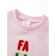 thumbnail image 6 of Mommy and Me Matching Sweatshirt Letter Embroidery Long Sleeve Crewneck Pullover for Christmas, 6 of 10