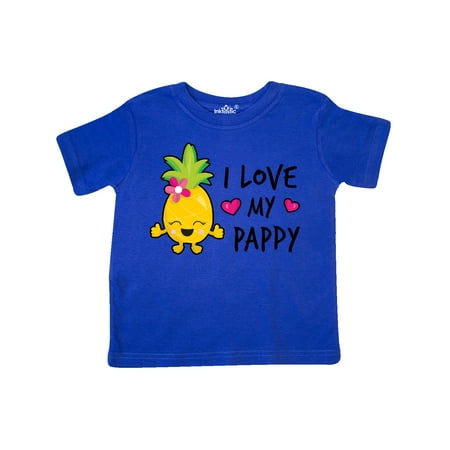 

Inktastic I Love My Pappy with Pineapple Gift Toddler Toddler Girl T-Shirt