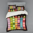 thumbnail image 2 of Ambesonne Colorful Bedding Set 3 Pcs, European Apartments, Twin, Multicolor, 2 of 3