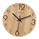 thumbnail image 2 of Reloj de pared decorativo redondo de 12 pulgadas, silencioso, elegante y único. Color madera, 2 of 9