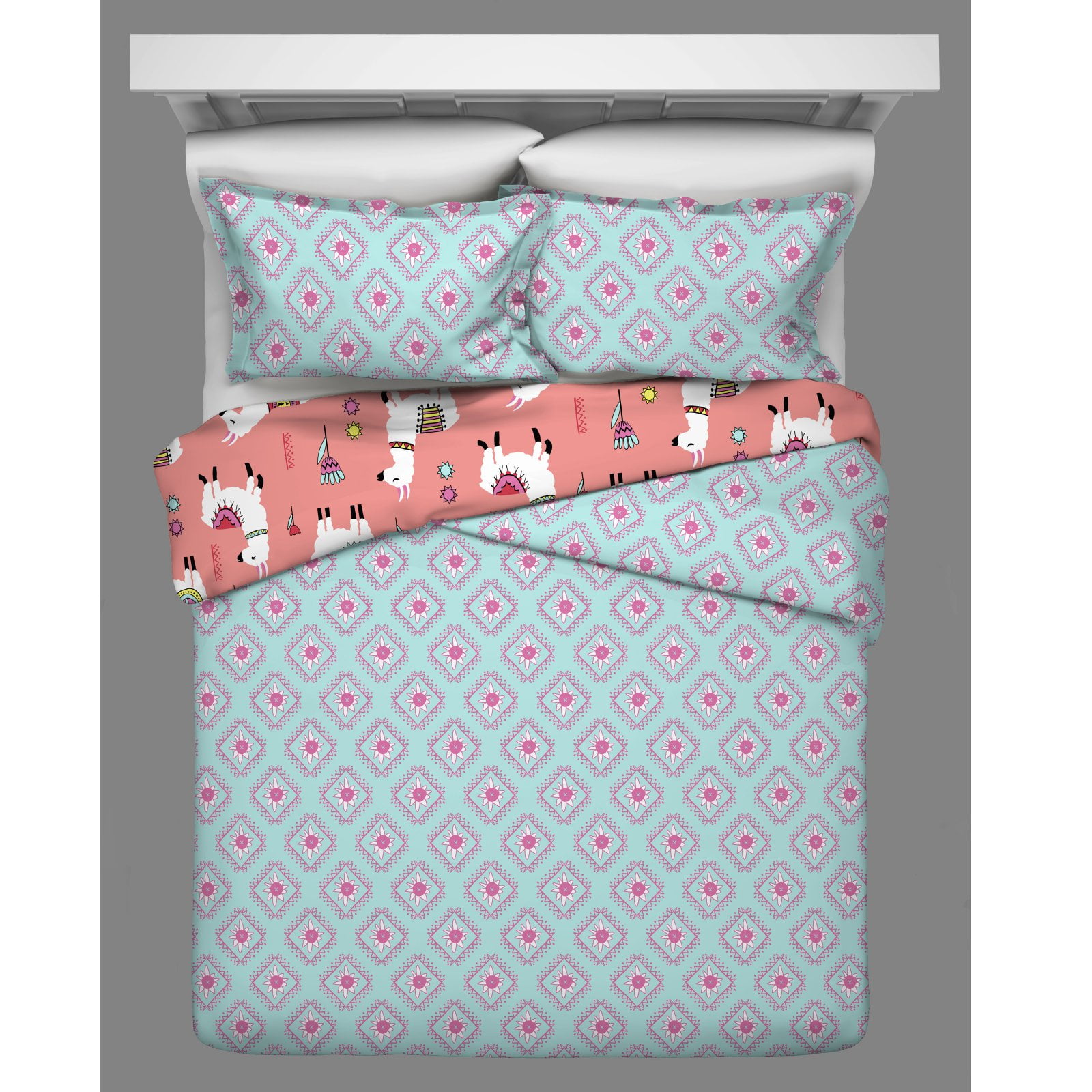 Vue Llama Drama Reversible Quilt Set