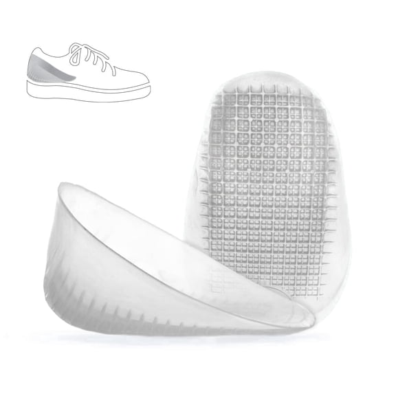 Tuli's Classic Gel Heel Cups for Plantar Fasciitis, Achilles Tendonitis & Heel Pain Relief, 1 Pair, Regular