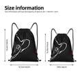 thumbnail image 2 of Saiise French Bulldog Pattern Sports Drawstring Backpack - String Swim Gym Bag with Wet Proof Pocket for Women&Men-Medium, 2 of 6