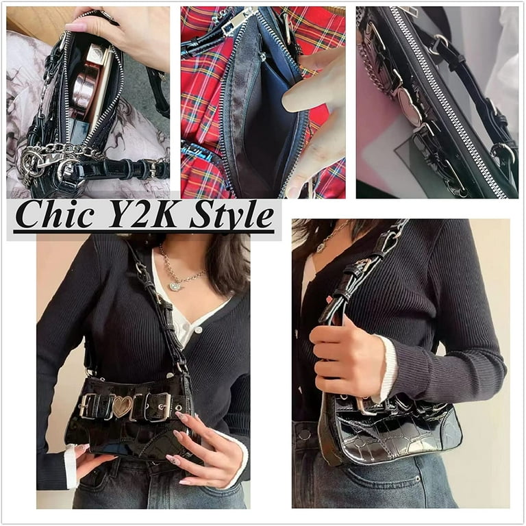 Punk Bag, Sourpuss Gothic Tote Purse Y2K Cool Style Trendy Punk Bag, Sourpuss Gothic Tote Purse Y2K Cool Style Trendy