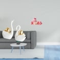 thumbnail image 2 of Elegantes Figuras De Cisne Y Ciervo Durmiente, Adornos De Mesa, Artesanías, Decoración De Pareja Para Estantería, Entrada, Cocina, Comedor, Artesanía, Mano De Obra Fina., 2 of 8