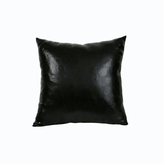 Anckoeil Faux Leather Pillow Cover, Decorative Throw Cushion Case Only (No Pillow Insert Included), 50x30cm / 19.7x11.8in, Soft Leather-Like Pillowcase for Sofa Bed