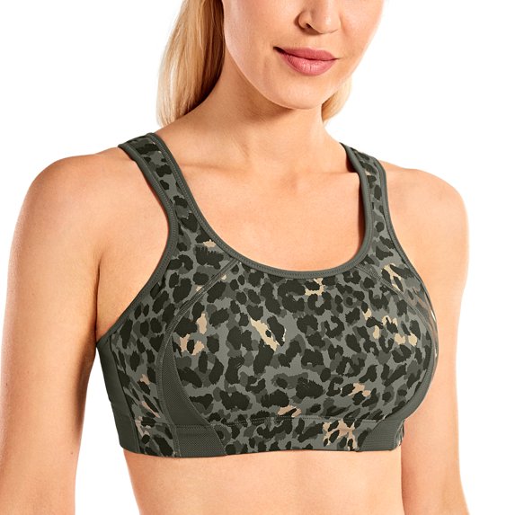 SYROKAN High Impact Sports Bras for Women Full Coverage Shock Control Wirefree bra