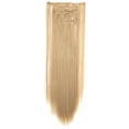 thumbnail image 2 of SHCKE 26" Straight Clip in Hair Extensions Fluffy and not Tangled 24" Wavy Curly Hair Extension Silky Full Head Clip in Hair Extension Synthetic Hair Pieces for Women, 2 of 5