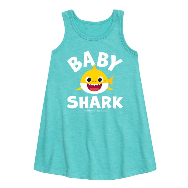 Baby Shark Toddler and Youth Girls Aline Dress