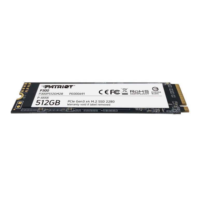 Patriot Memory, Internal SSD, P300 512GB, PCIe NVMe 3.0 x4
