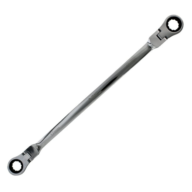 ABN Metric Extra Long Flex Head Double Box End Ratcheting Wrench