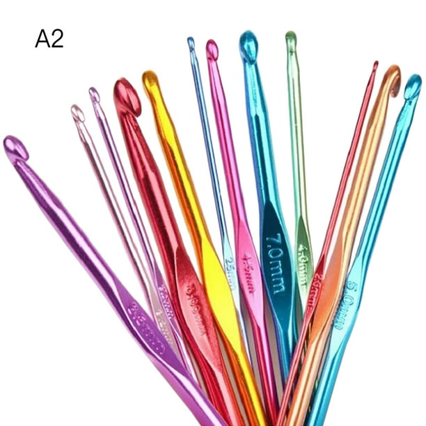 12pcs Colorful plastic Hooks and knitting accessories knitting needles and  crochet tools and accessories Crochet hooks so weave