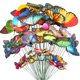 thumbnail image 1 of 50 piezas de estacas de mariposa, estacas de mariposas impermeables, adornos de jardín, suministros de fiesta, estacas de patio, decoración para exteriores, 1 of 4