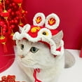 thumbnail image 6 of New Year Cat Hat New Year Style Pet Woolen Yarn Hat, Cute Cartoon Animal Design, Perfect for Tiger Year, 6 of 8