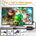 N64 to HDMI, Nintendo 64 HDMI Adapter, N64 HDMI Converter for N64, Game Cube to HDTV