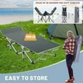 Docred 2Pack Camping Cot Folding Camping Bed for Adults, Heavy Duty