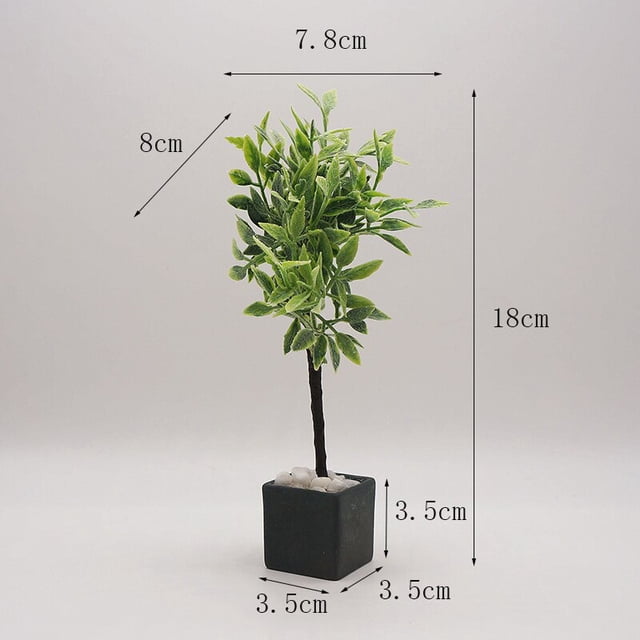 1/6 Doll House Furniture Accessories Mini Model Potted Plant Pot Green Plants Tree Bjd Ob11 Blyth Lol Miniature Scene Decoration Gao Jinjia LED