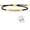 Black-Gold A, variant on Inspire Bracelet God Is In Control Bracelet For Women, Stainless Steel, Crystal, Style S7425