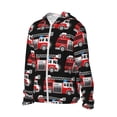 thumbnail image 3 of Goofa Fire and Rescue Truck Printed Women's UPF 50+ Sun Protection Hoodie Jacket Lightweight Long Sleeve Sun Shirt for Women with Pocket Hiking Outdoor-Large, 3 of 9