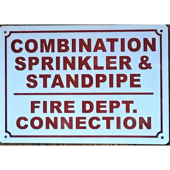 COMBINATION SPRINKLER STANDPIPE FIRE DEPT CONNECTION (10X12,WHITE,ALUMINUM) -ref16822