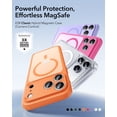 thumbnail image 6 of ESR for iPhone 17 Pro Case, Magnetic Phone Case for iPhone 17 Pro, Compatible with MagSafe, Camera Control, Shockproof Military-Grade Protection, Orange, 6 of 7