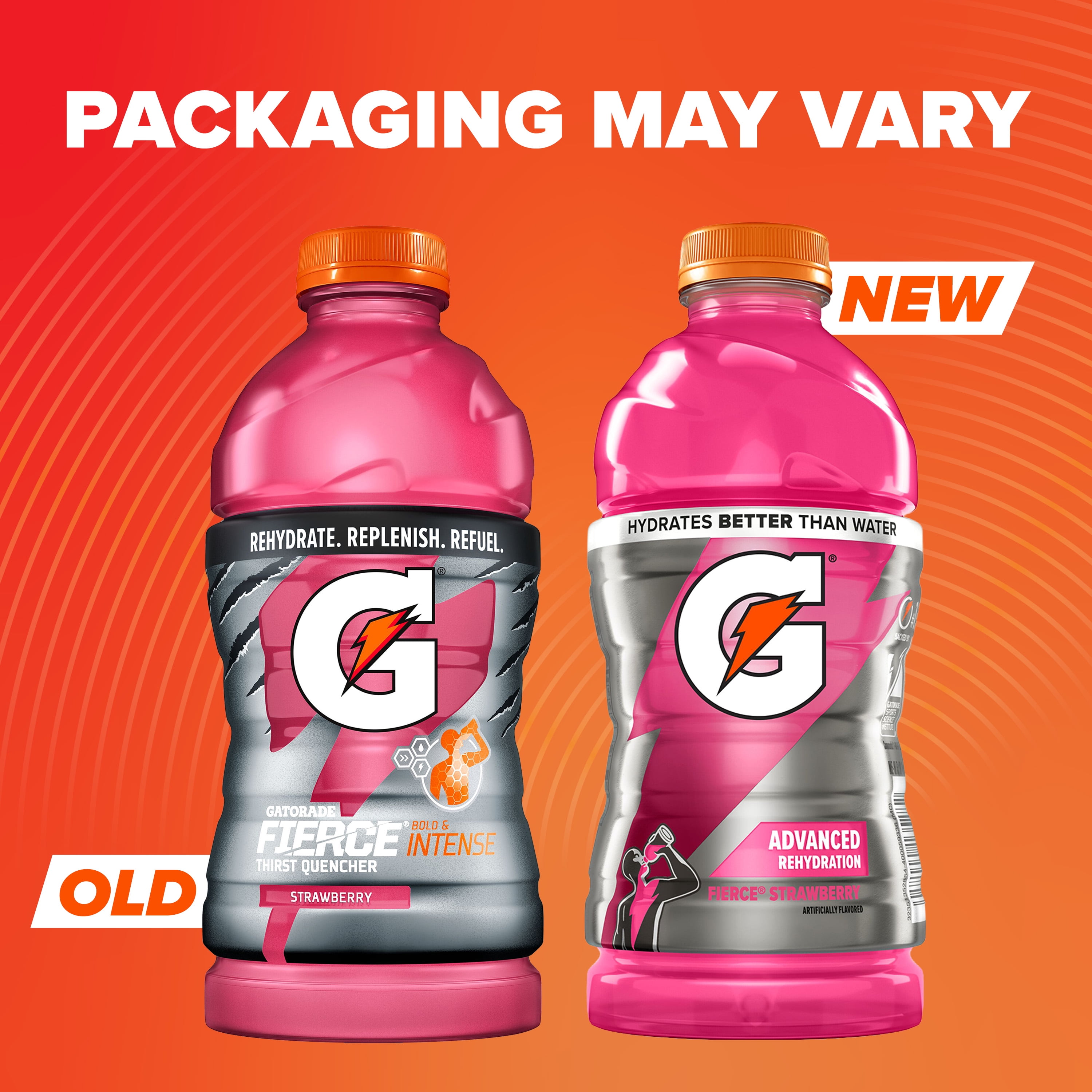 Gatorade Fierce Thirst Quencher Strawberry Sports Drink, 28 fl oz, 1 Count Bottle