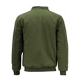 thumbnail image 2 of Mens Multi Pocket Water Resistant Industrial Uniform Quilted Bomber Work Jacket (Olive, S), 2 of 4