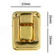 thumbnail image 2 of 4 Pcs Iron Antique Hasp Lock for Jewelry Box Suitcase Buckle Vintage Clip Buckle, 2 of 8