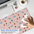 thumbnail image 4 of Long Mouse Pads for Desk,Pink Cow Milk Strawberry Pattern Desk Mats on Top Of Desks, Desk Mouse Pad Extra Large with 3mm Non-Slip Base and Stitched Edge for Gaming,Office,Work,Home 31.5"x15.7", 4 of 6